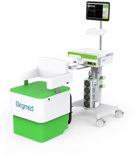 Système DuoMAG rPMS : DuoMAG XT-100 avec refroidissement liquide sur le MagCart et MagChair